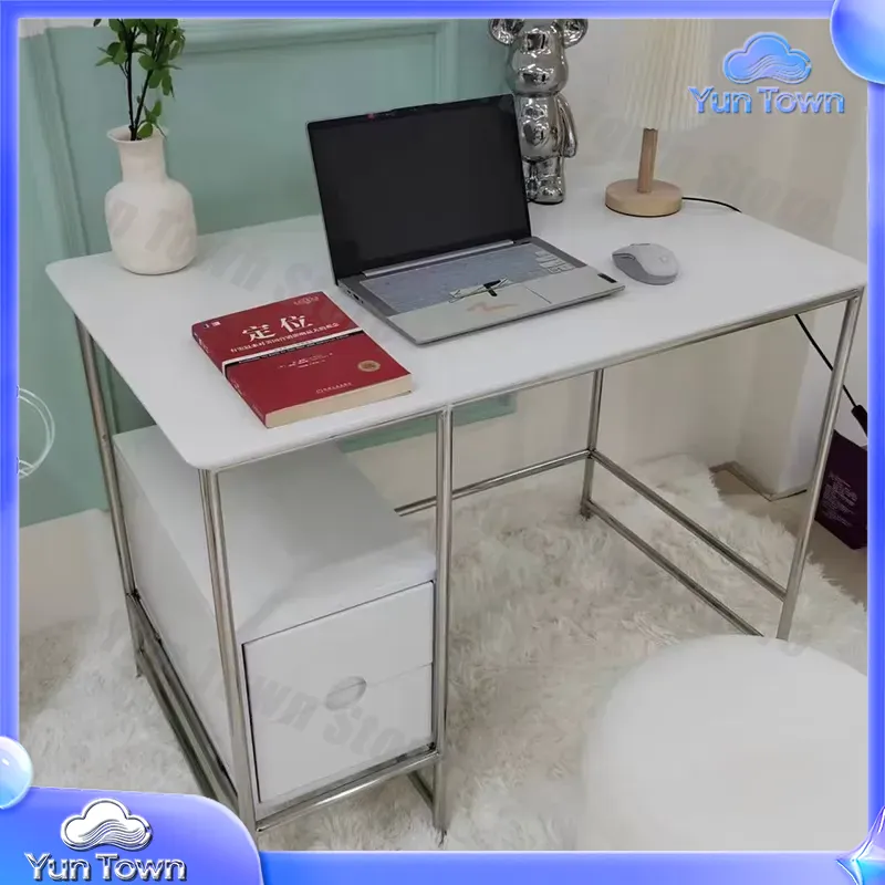 Simple Cream Computer Desk for - Home Office Ikea ulasan dan harga