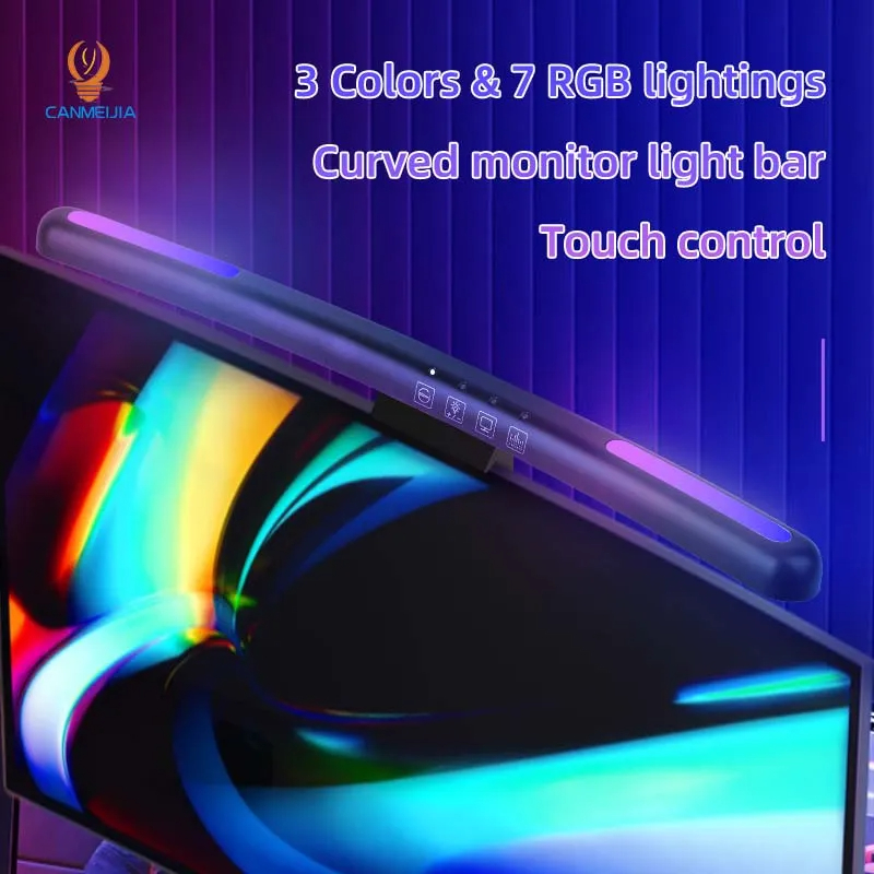 Curved LED Monitor Light Bar U - Home Office Setup Ideas ulasan dan harga