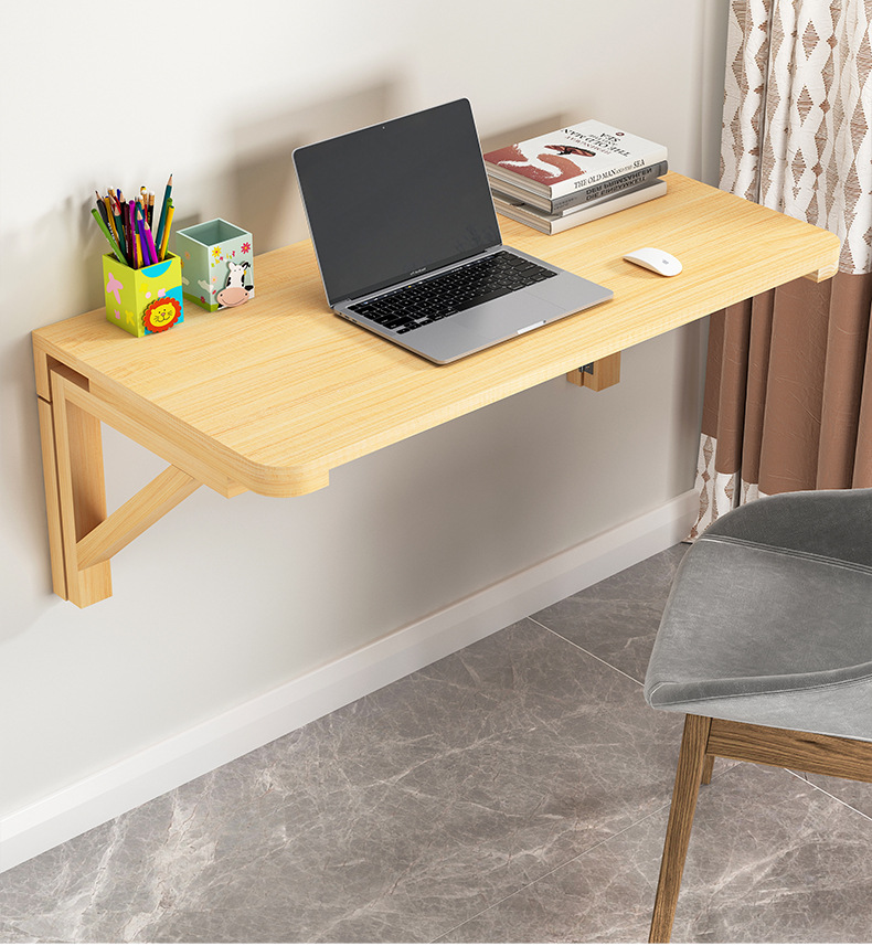 Solid Wood Folding Wall Desk S - Home Office Ikea ulasan dan harga