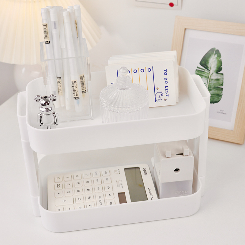 Multifunctional Shelves Double - Desk Drawer Small ulasan dan harga