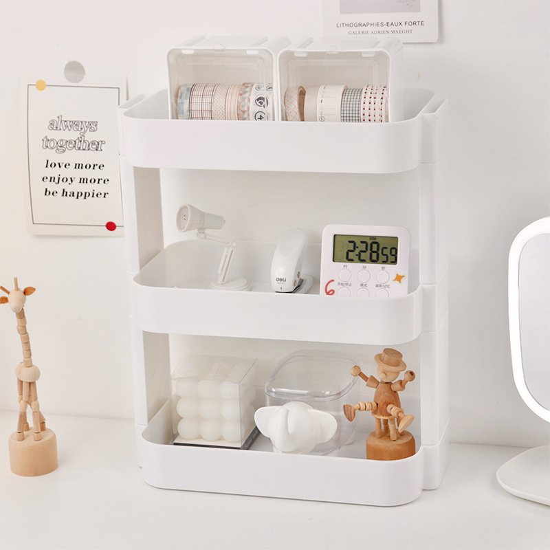 Multifunctional Shelves Double - Desk Drawer Small ulasan dan harga