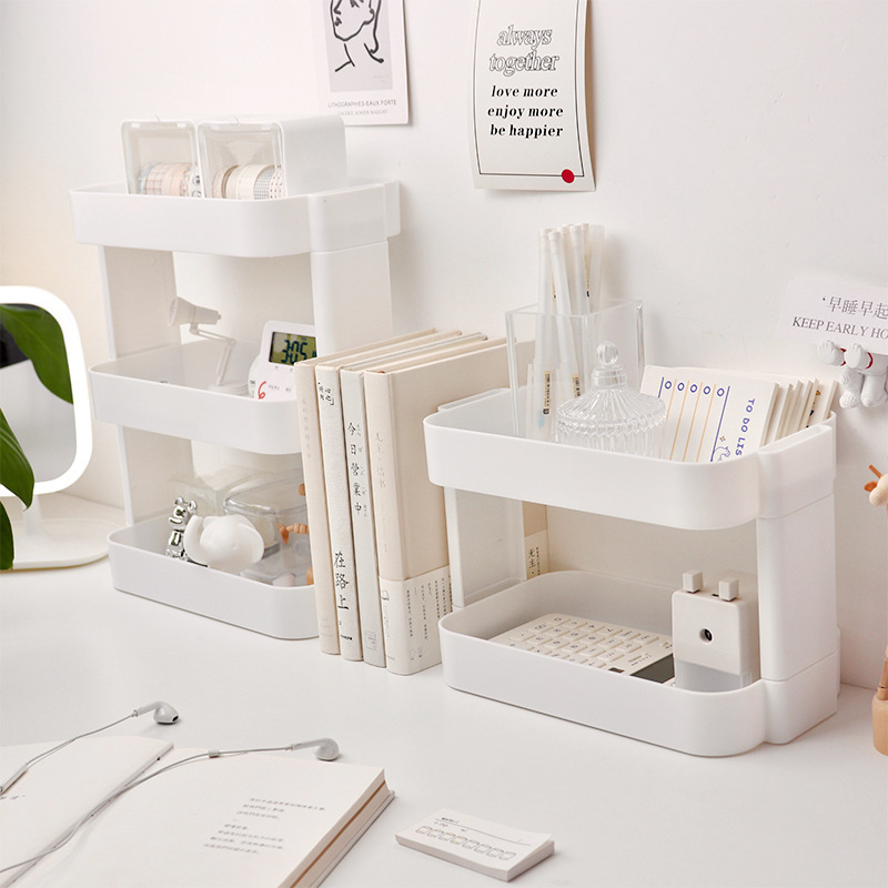 Multifunctional Shelves Double - Desk Drawer Small ulasan dan harga