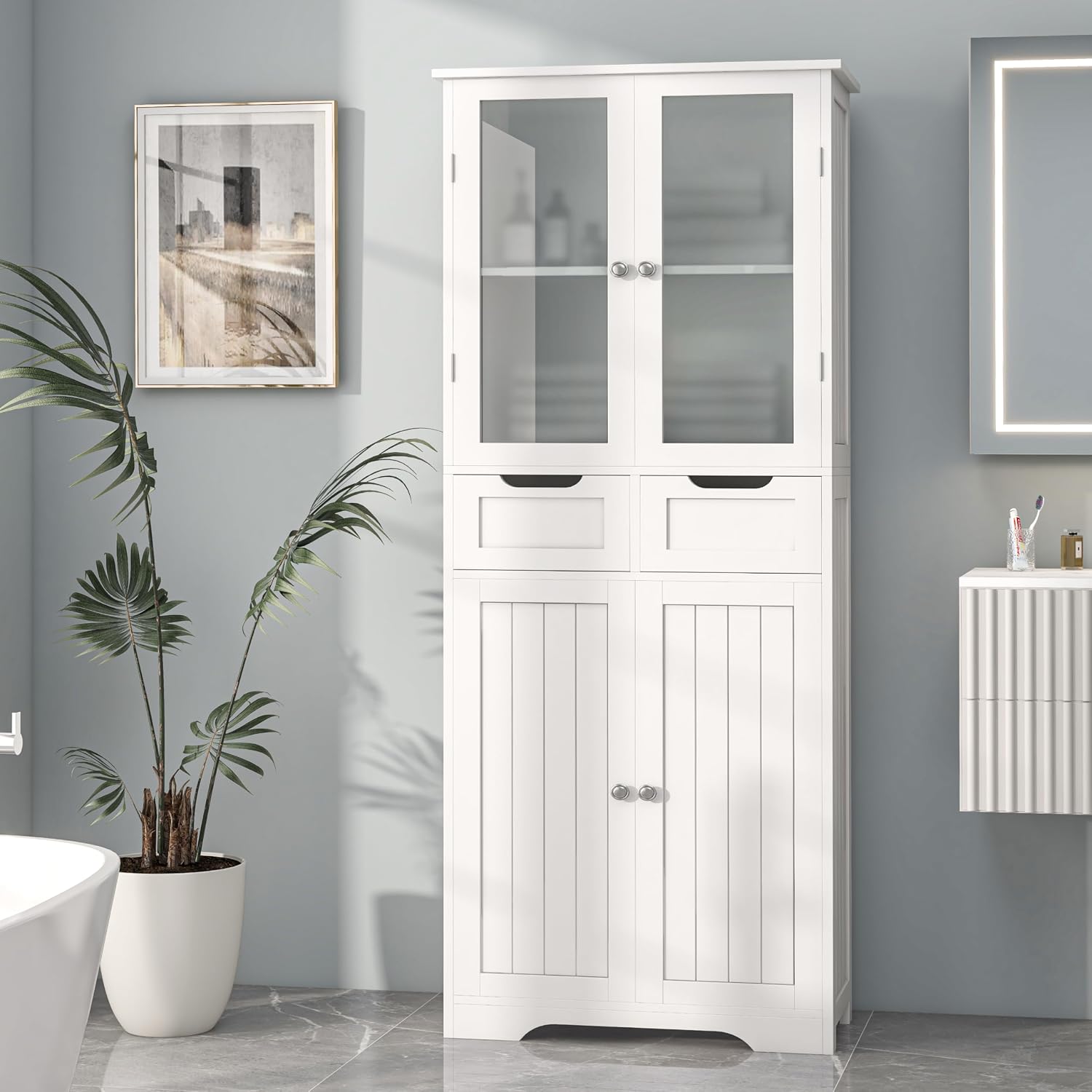 Tall Bathroom Storage Cabinet  - Home Office Furniture Sets ulasan dan harga